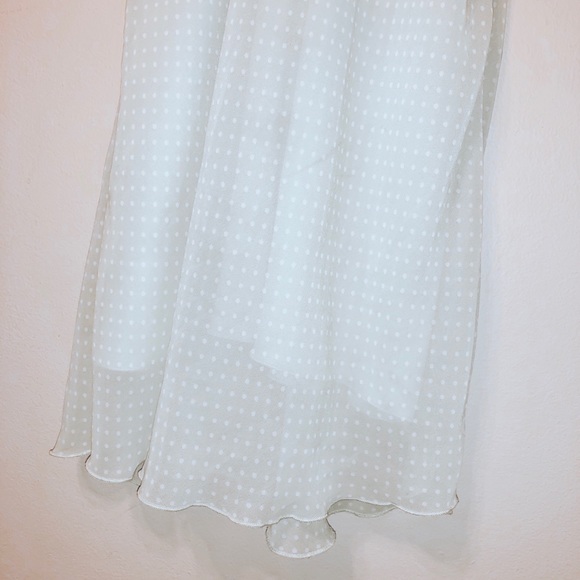 Kohls Mint Polka Dot sheath Summer Dress, Medium - Picture 4 of 5